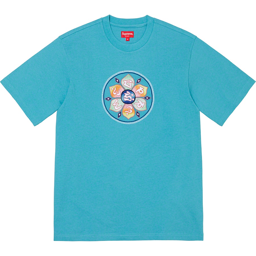 Supreme Lotus S S Top (FW22) - Light Aqua - $88