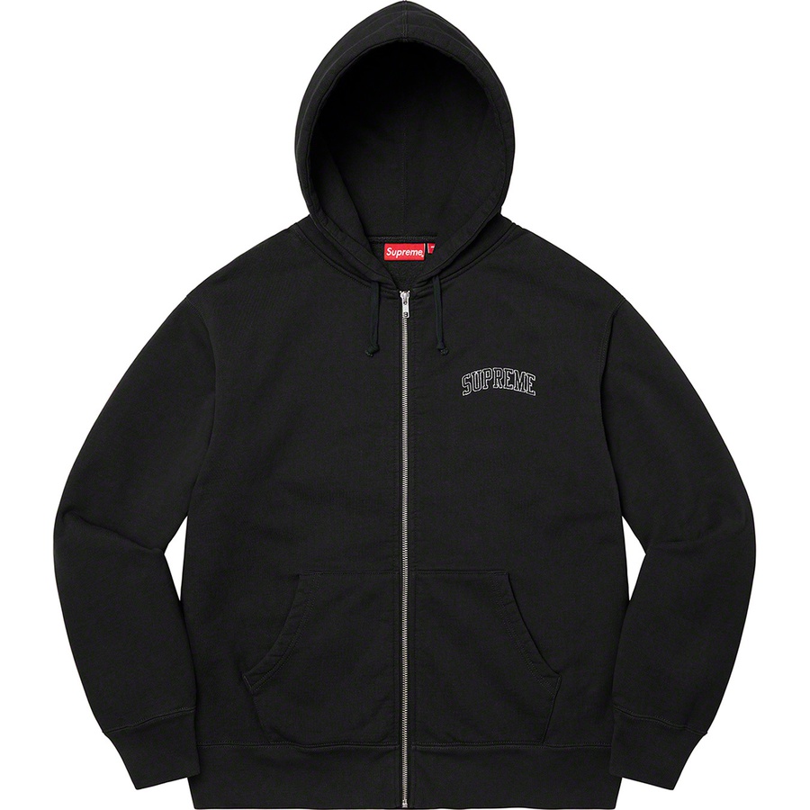 Supreme Doughboy Zip Up Hooded Sweatshirt (FW22) - Black - $178