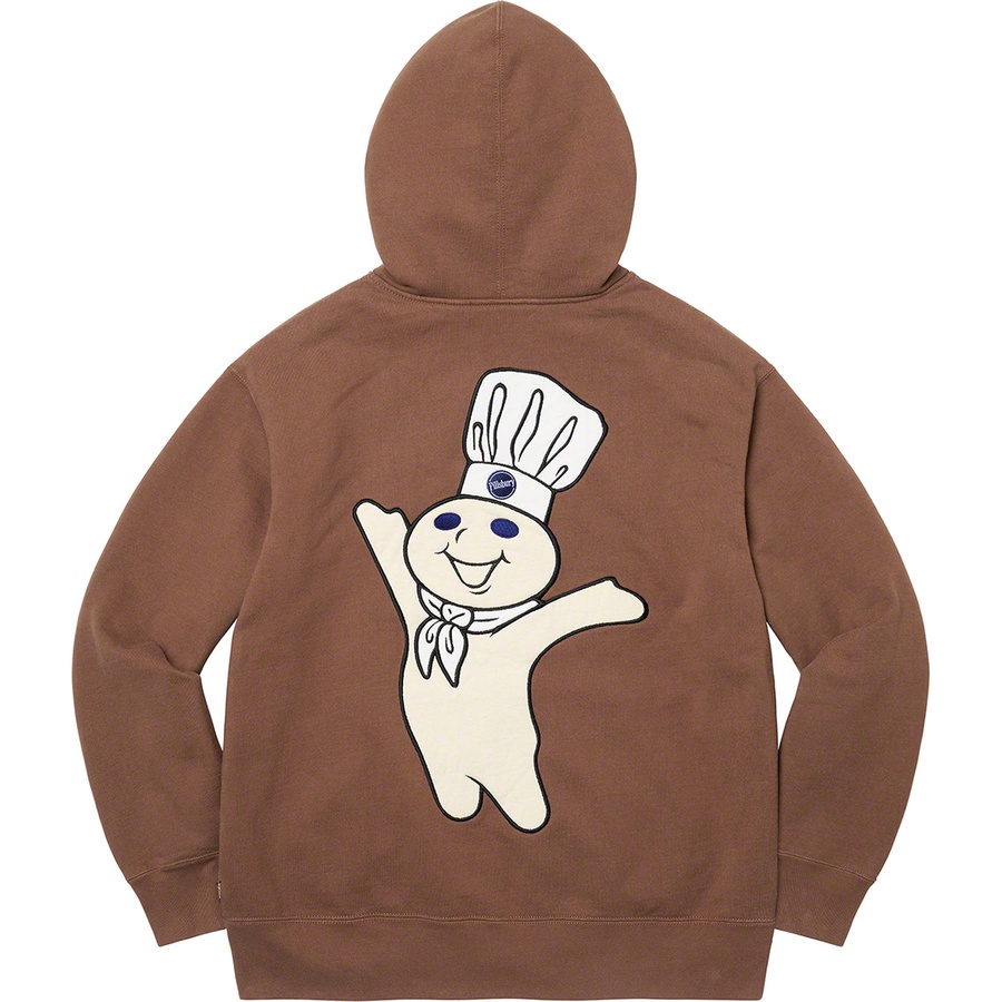 Supreme Doughboy Zip Up Hooded Sweatshirt (FW22) - Brown - $178