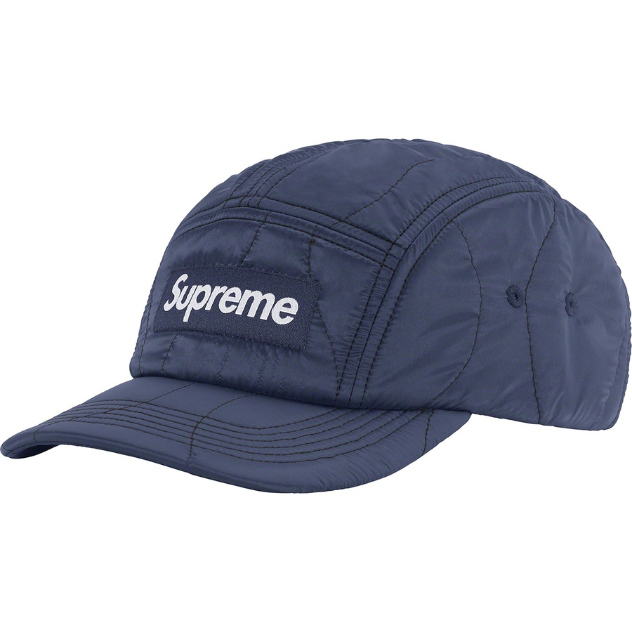Supreme Quilted Liner Camp Cap (FW22) - Blue - $54