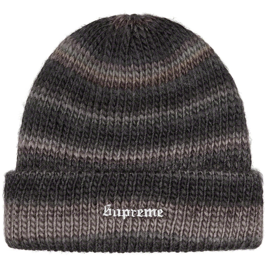 Supreme Ombre Stripe Beanie (FW22) - Black - $44