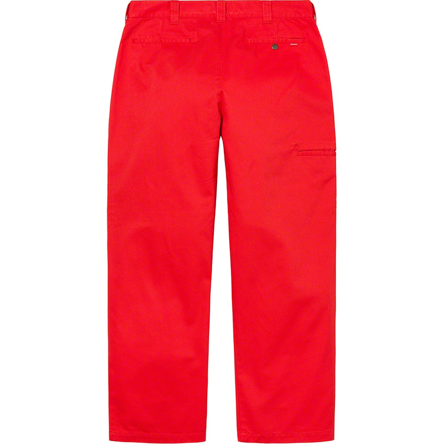 Supreme Work Pant (FW22) - Bright Red - $128