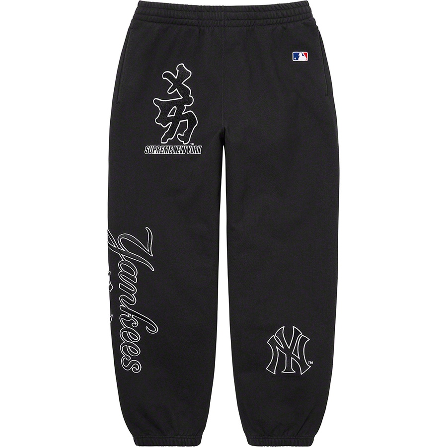 Supreme Supreme New York Yankees™ Kanji Sweatpant (FW22) - Black - $178