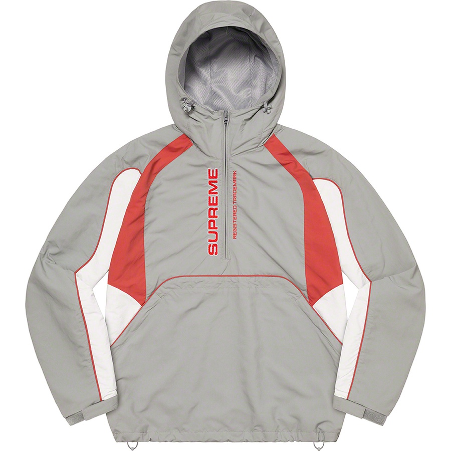 Supreme Paneled Half Zip Pullover (FW22) - Grey - $178