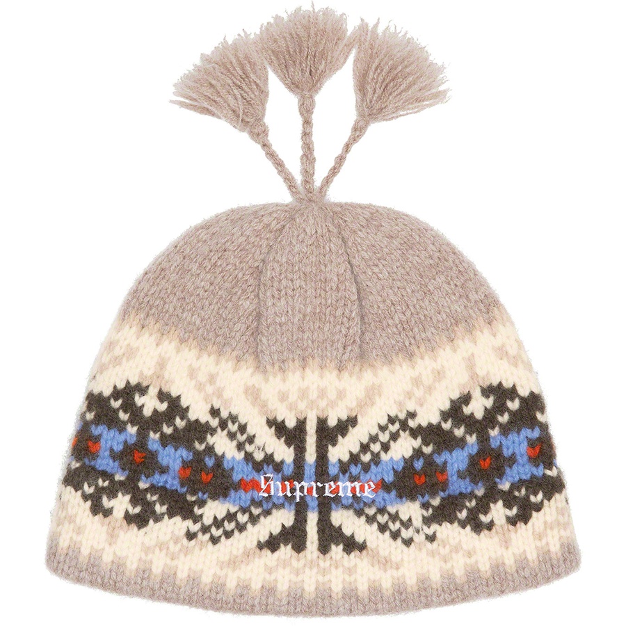 Supreme Tassel Beanie (FW22) - Tan - $48