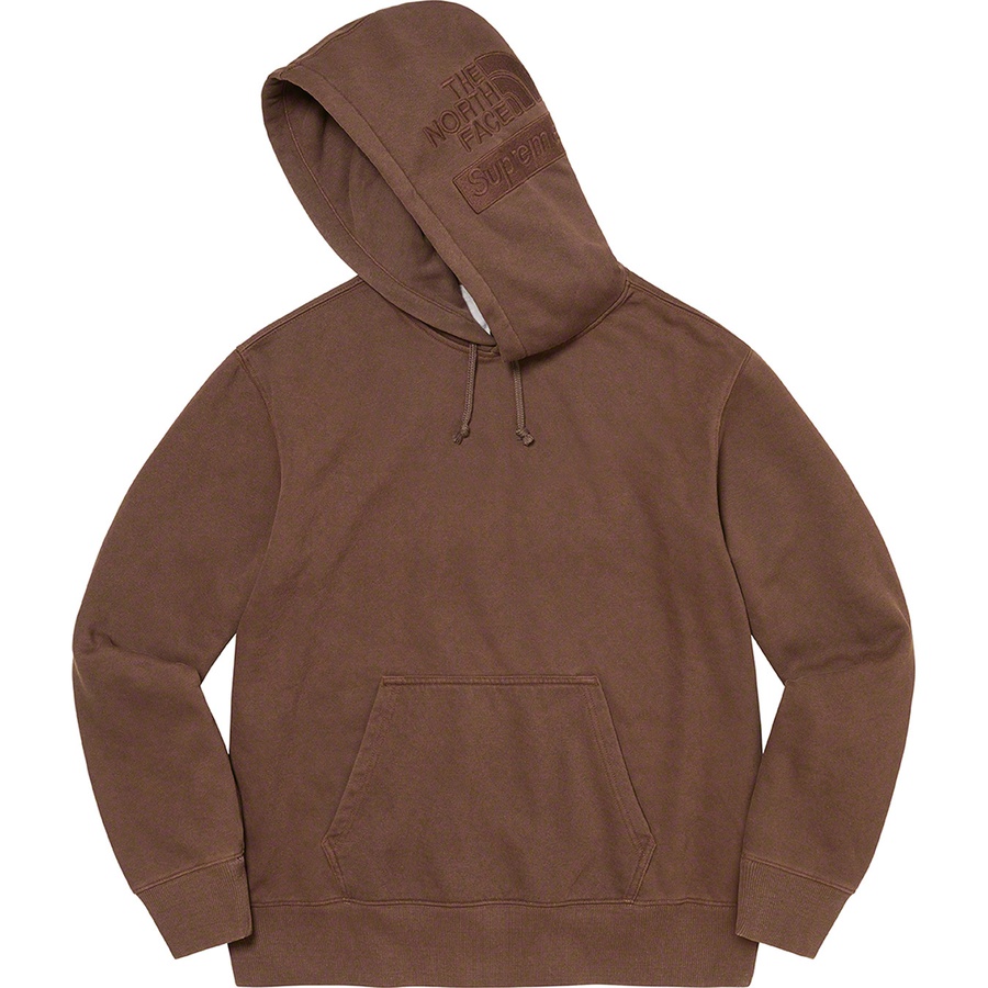 Supreme Supreme The North Face Pigment Printed Hooded Sweatshirt (FW22) - Brown - $138