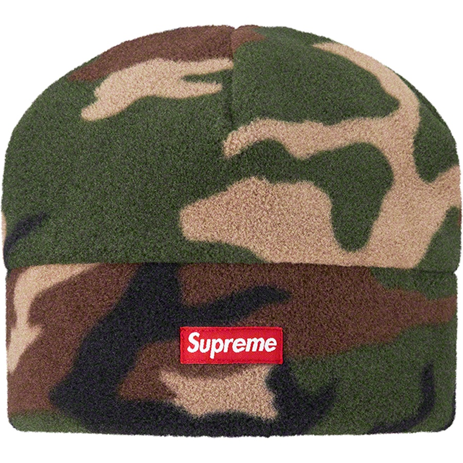 Supreme Polartec Facemask Beanie (FW22) - Woodland Camo - $44