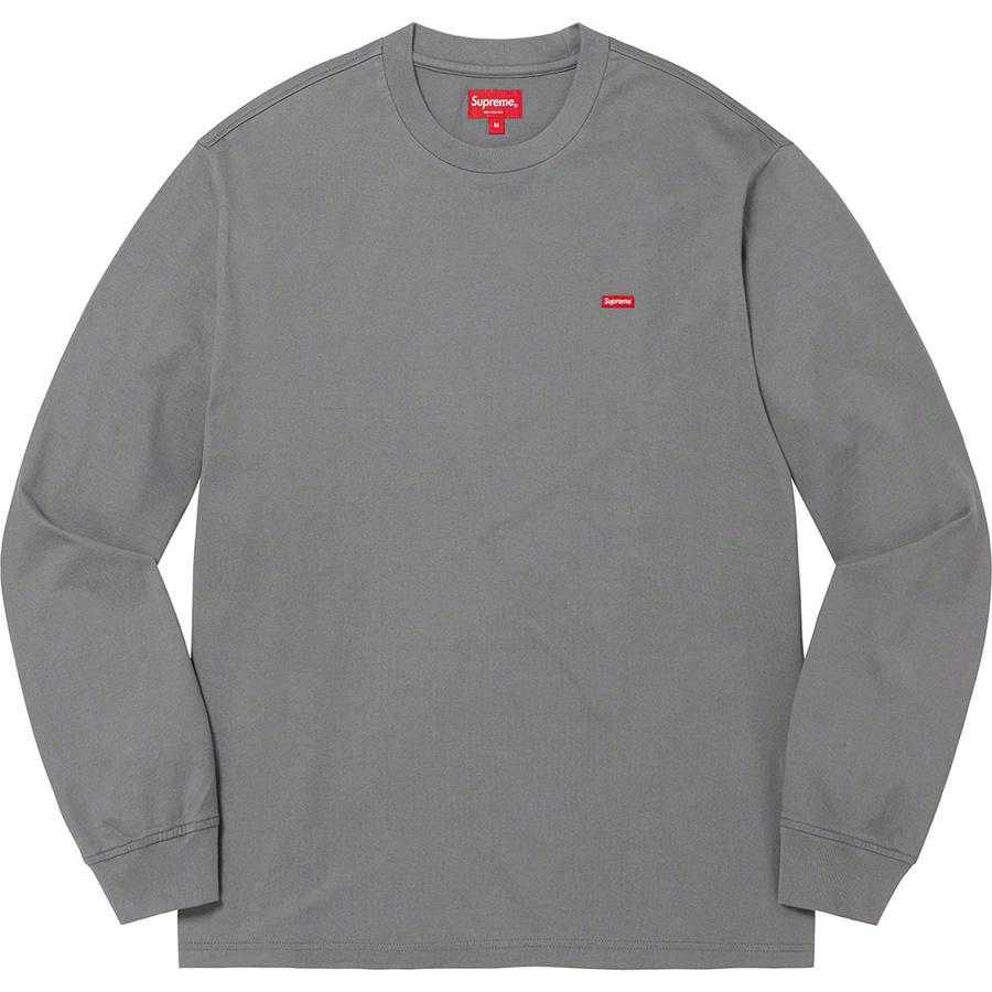 Supreme Small Box L S Tee (FW22) - Charcoal - $68