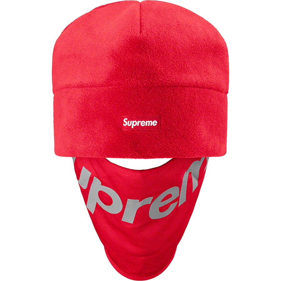 Supreme Polartec Facemask Beanie (FW22) - Red - $44