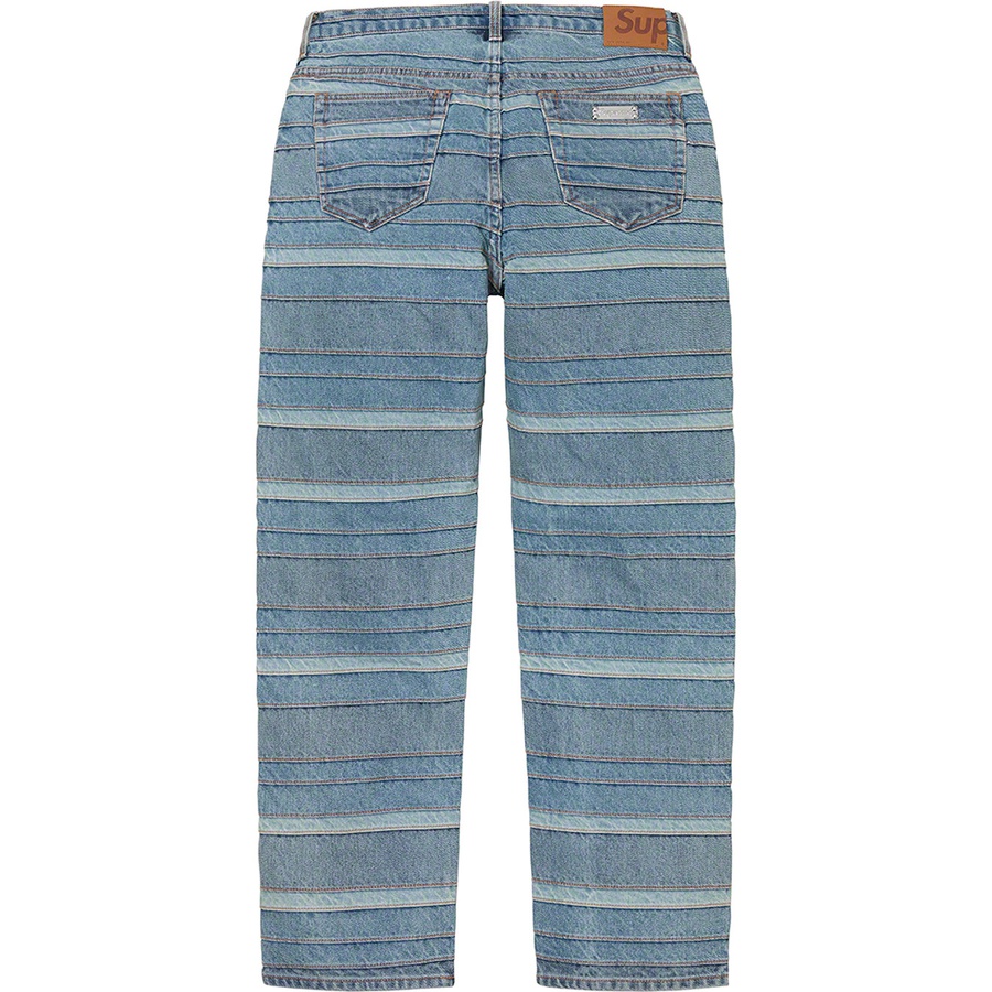 Supreme Layered Jean (FW22) - Washed Blue - $228