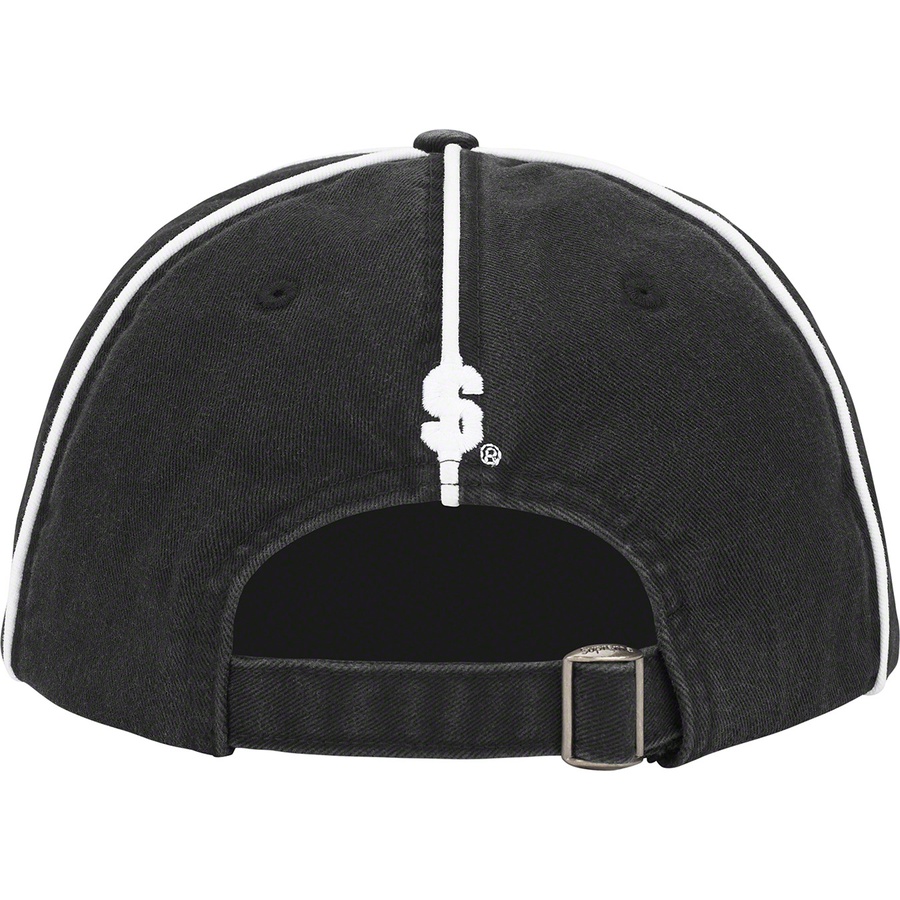 Supreme Piping 6-Panel (FW22) - Black - $48