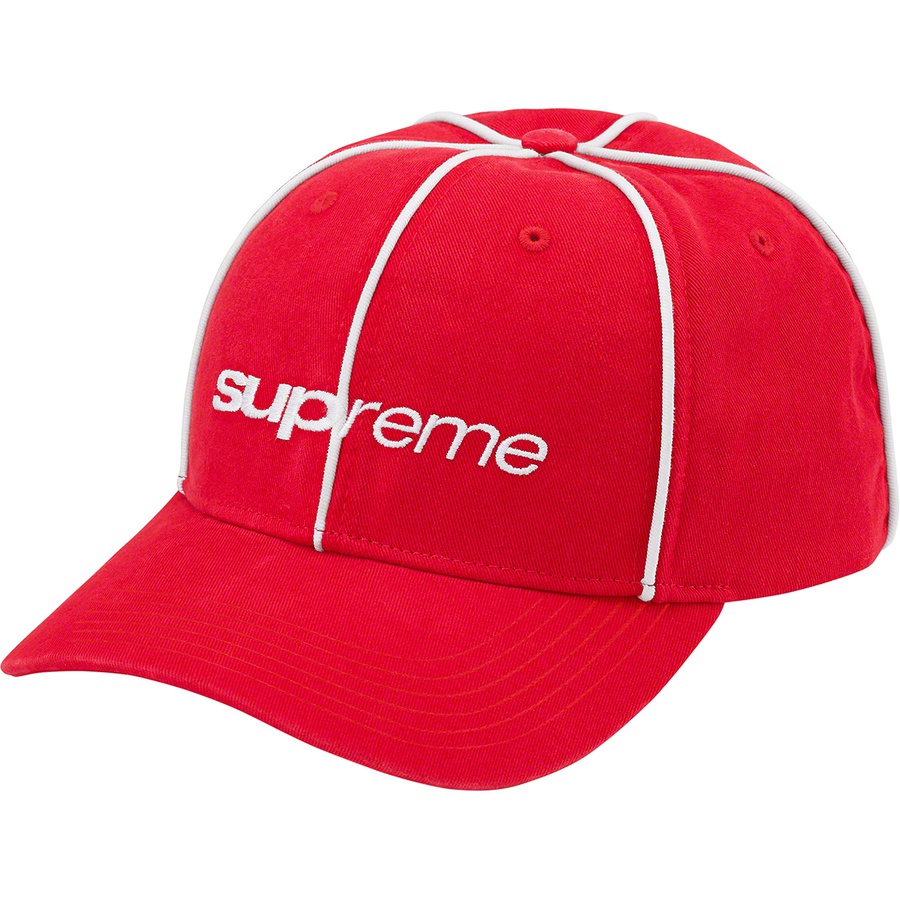 Supreme Piping 6-Panel (FW22) - Red - $48