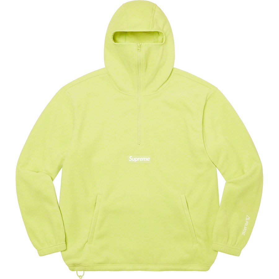 Supreme Polartec Facemask Half Zip Pullover (FW22) - Lime - $148