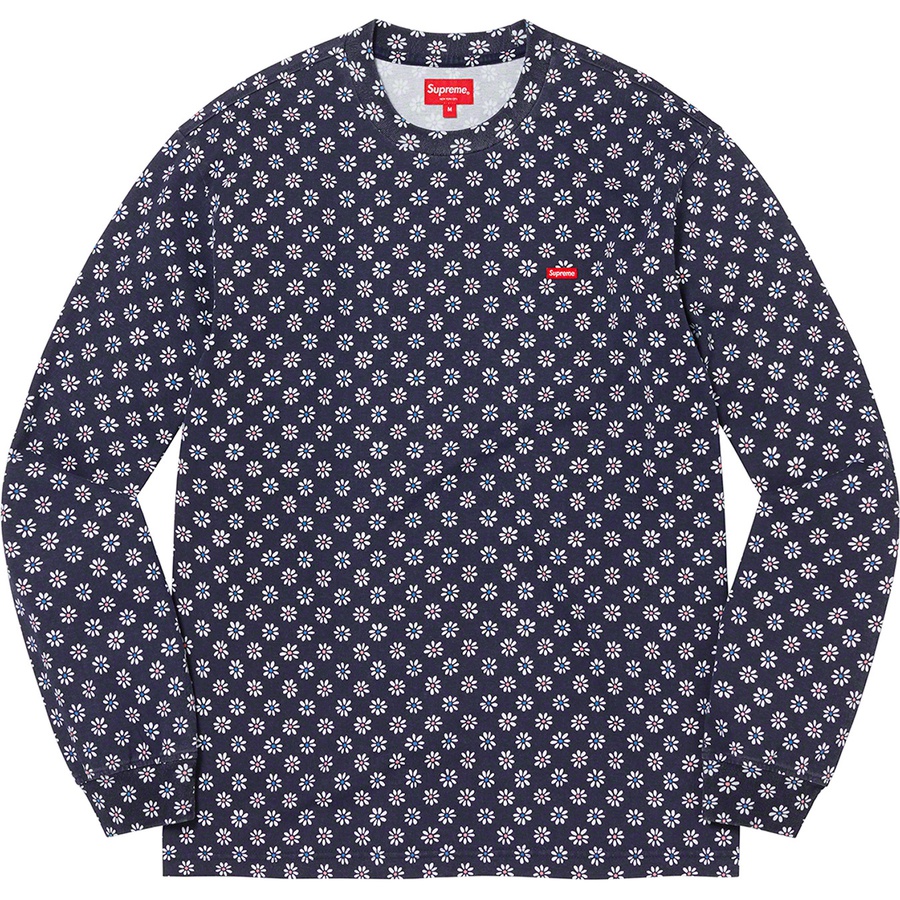 Supreme Small Box L S Tee (FW22) - Flowers - $68