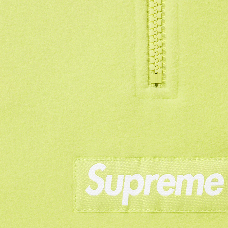 Supreme Polartec Facemask Half Zip Pullover (FW22) - Lime - $148