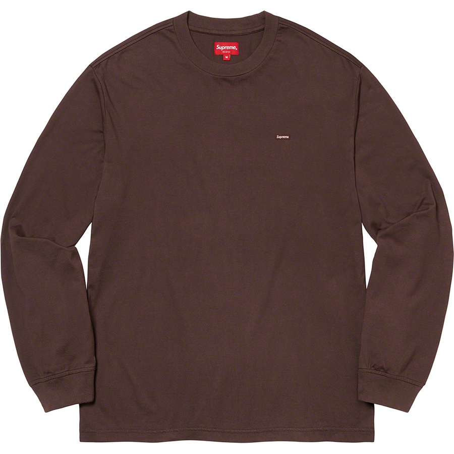 Supreme Small Box L S Tee (FW22) - Dark Brown - $68