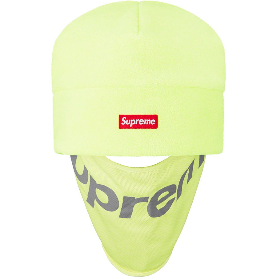 Supreme Polartec Facemask Beanie (FW22) - Lime - $44