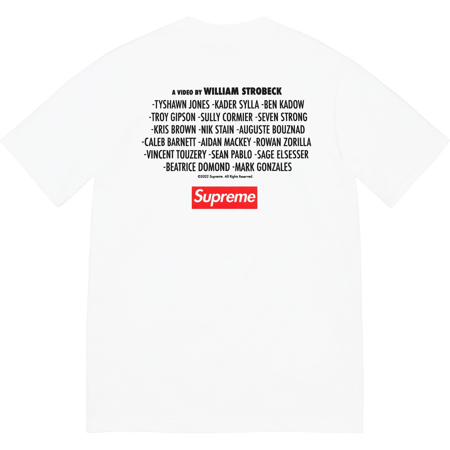 Supreme "Play Dead" Tee (FW22) - White - $40