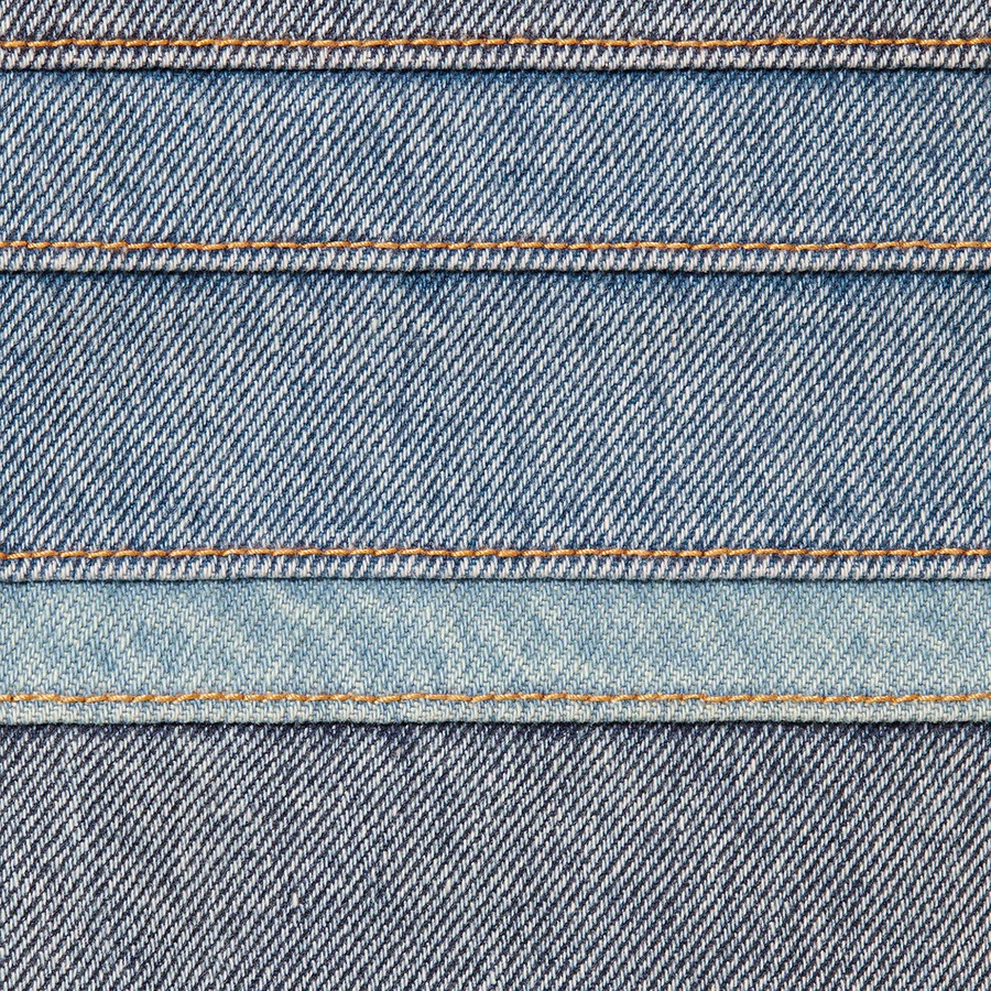 Supreme Layered Jean (FW22) - Washed Blue - $228
