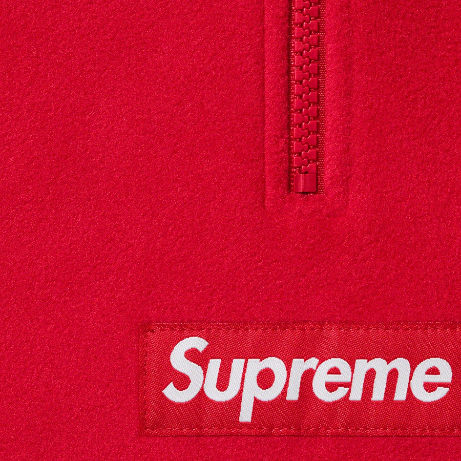 Supreme Polartec Facemask Half Zip Pullover (FW22) - Red - $148
