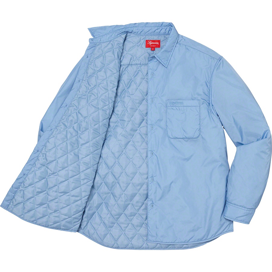 Supreme Nylon Filled Shirt (FW22) - Slate Blue - $148