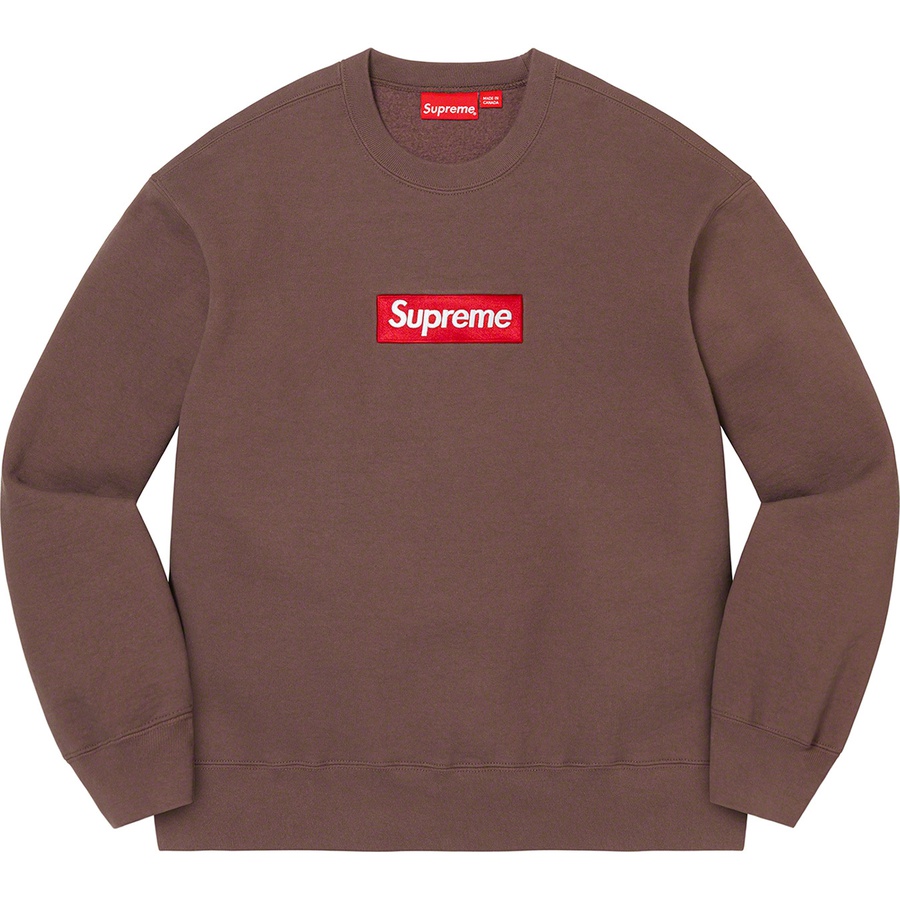 Supreme Box Logo Crewneck (FW22) - Brown - $158