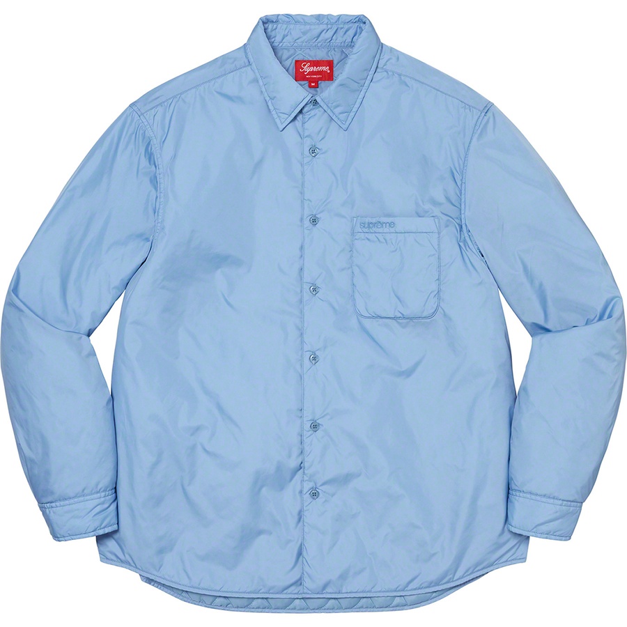 Supreme Nylon Filled Shirt (FW22) - Slate Blue - $148