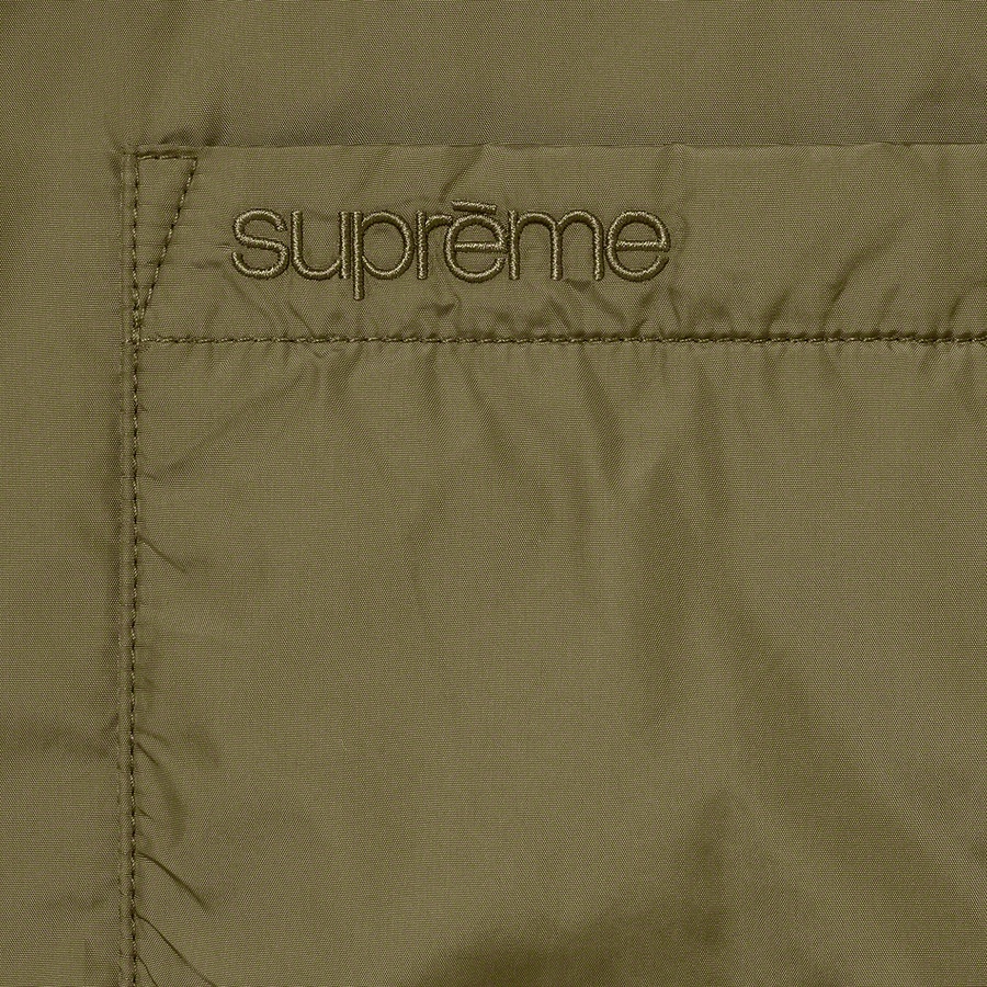 Supreme Nylon Filled Shirt (FW22) - Olive - $148