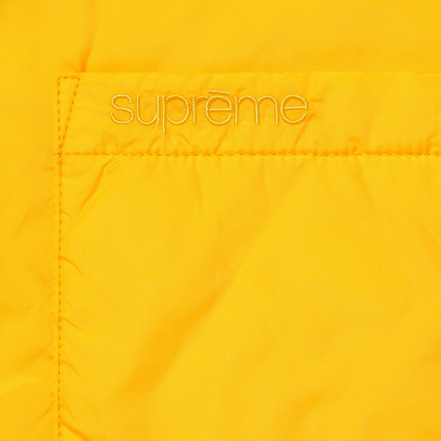 Supreme Nylon Filled Shirt (FW22) - Yellow - $148