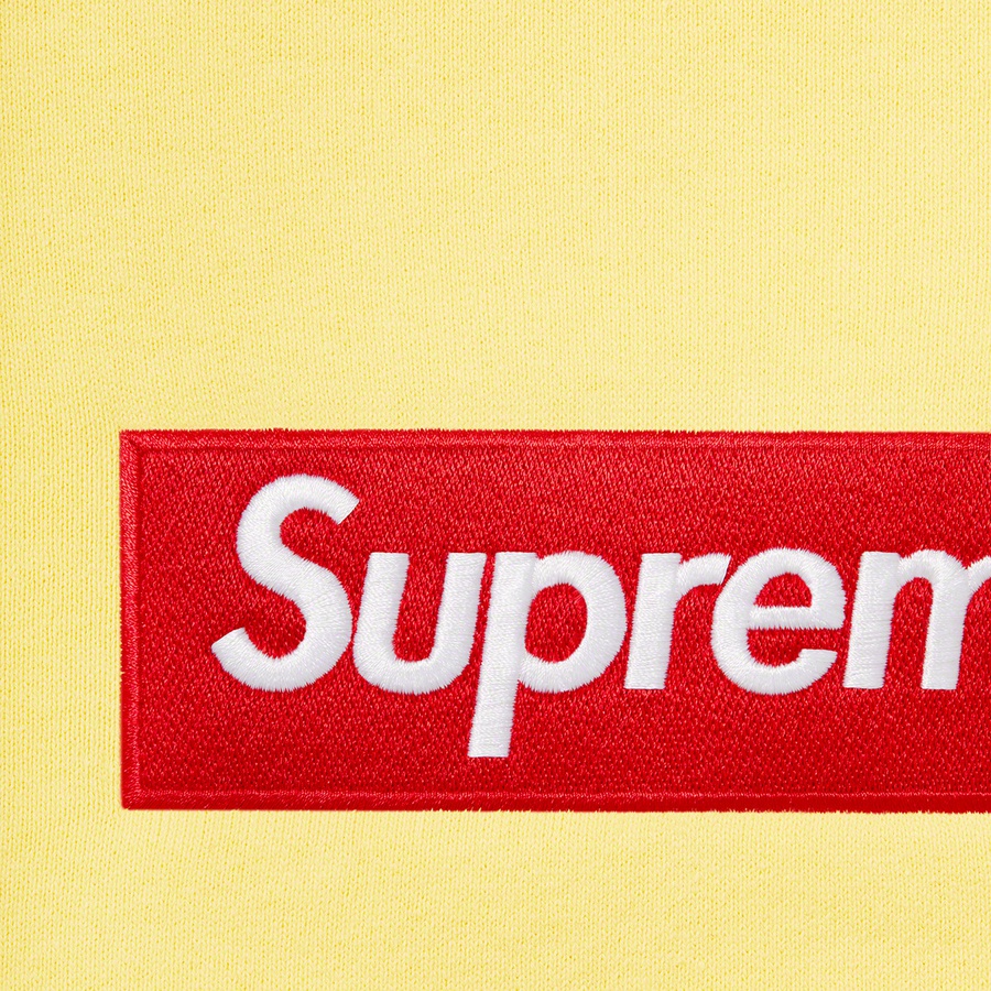 Supreme Box Logo Crewneck (FW22) - Pale Yellow - $158