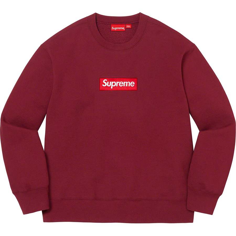 Supreme Box Logo Crewneck (FW22) - Cardinal - $158