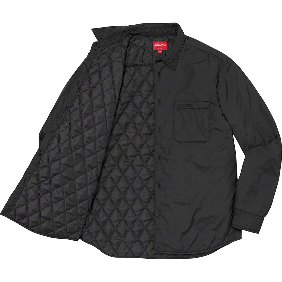Supreme Nylon Filled Shirt (FW22) - Black - $148