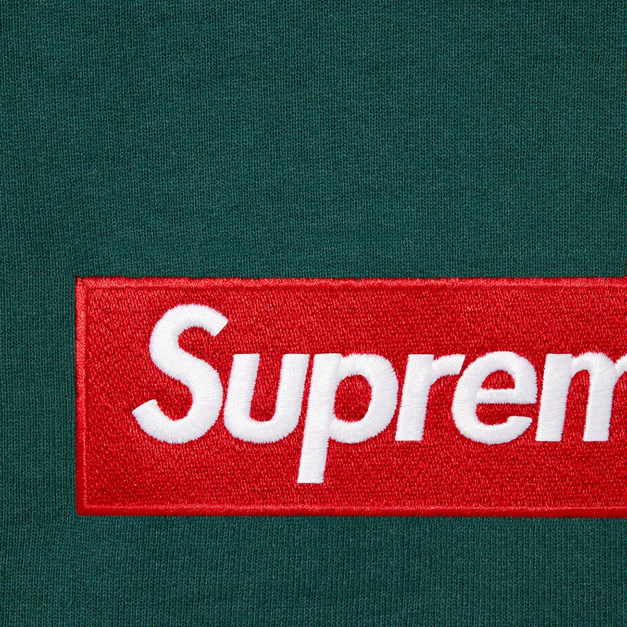 Supreme Box Logo Crewneck (FW22) - Dark Pine - $158