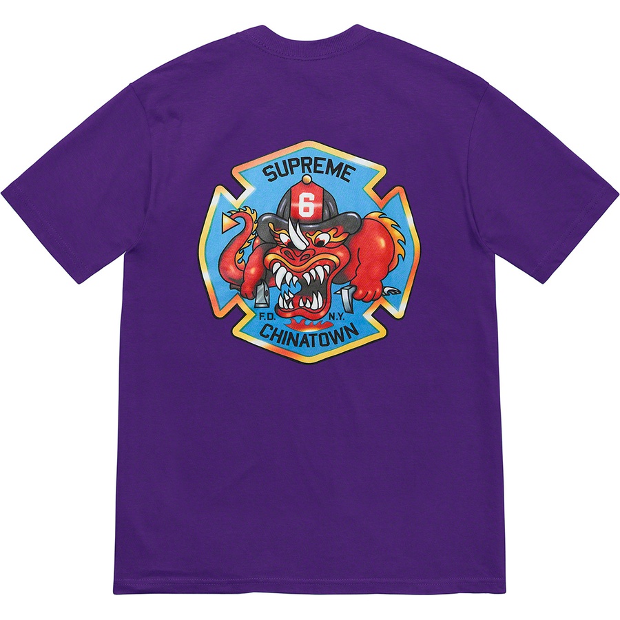Supreme FDNY Engine 9 Tee (FW22) - Purple - $48