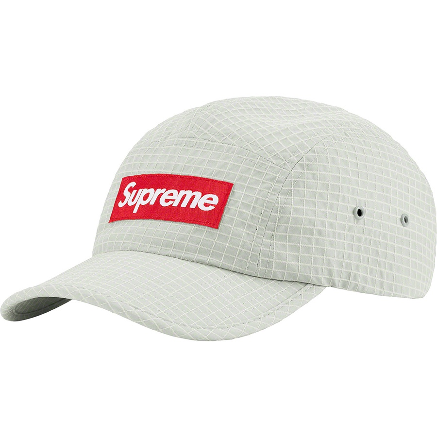 Supreme Glow Ripstop Camp Cap (FW22) - Grey - $54