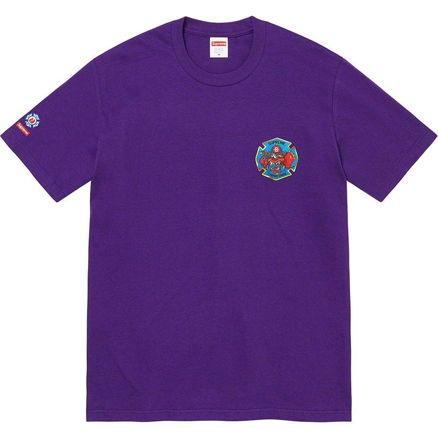 Supreme FDNY Engine 9 Tee (FW22) - Purple - $48