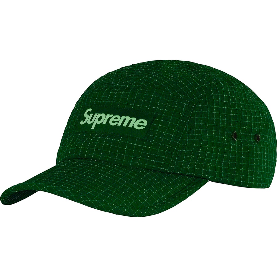 Supreme Glow Ripstop Camp Cap (FW22) - Green - $54
