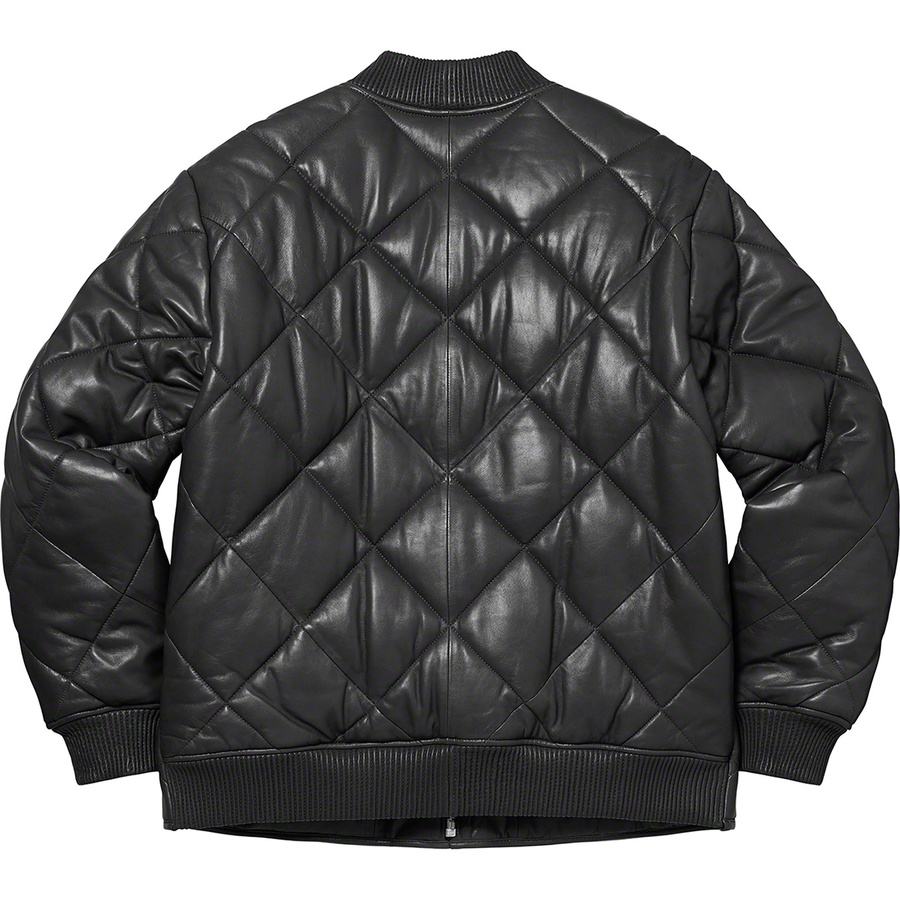 Supreme Quilted Leather Work Jacket (FW22) - Black - $598