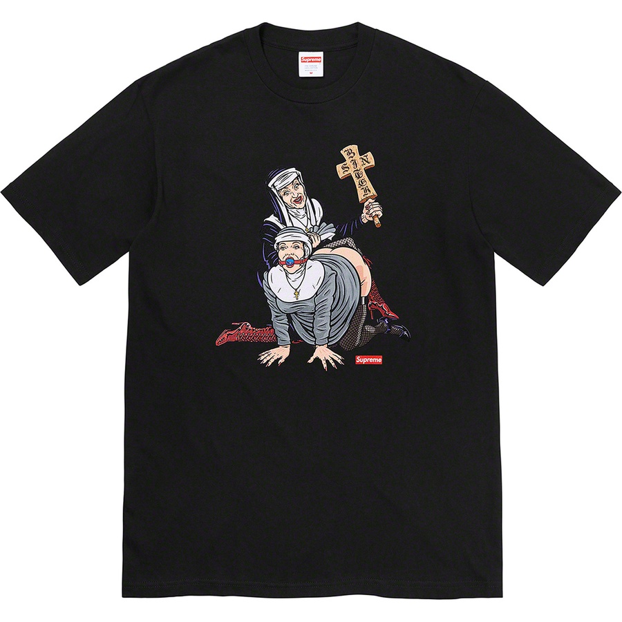 Supreme Nuns Tee (FW22) - Black - $40