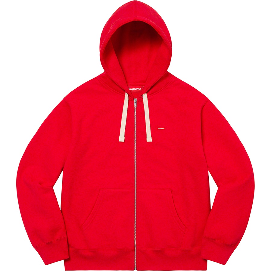 Supreme Small Box Drawcord Zip Up Hooded Sweatshirt (FW22) - Red - $158