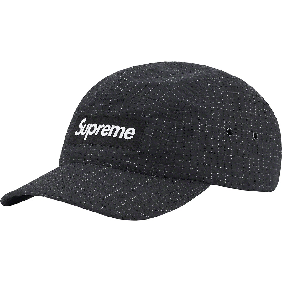 Supreme Glow Ripstop Camp Cap (FW22) - Black - $54