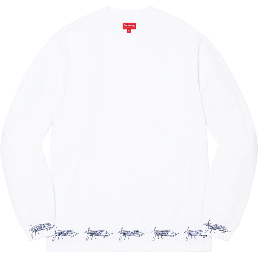 Supreme Signature L S Top (FW22) - White - $88