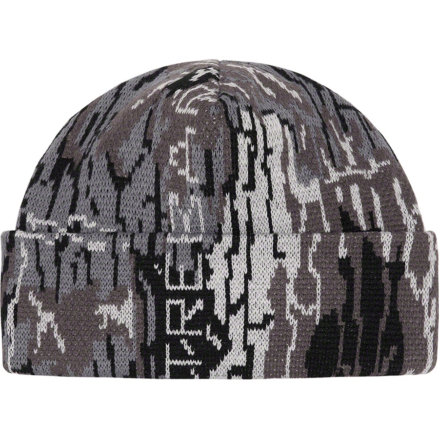 Supreme Trebark Camo Beanie (FW22) - Black - $40