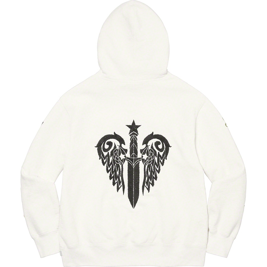 Supreme Supreme The Great China Wall Sword Hooded Sweatshirt (FW22) - White - $198
