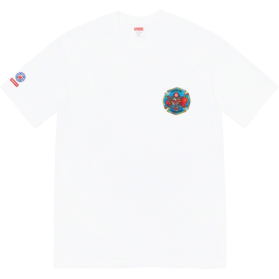 Supreme FDNY Engine 9 Tee (FW22) - White - $48
