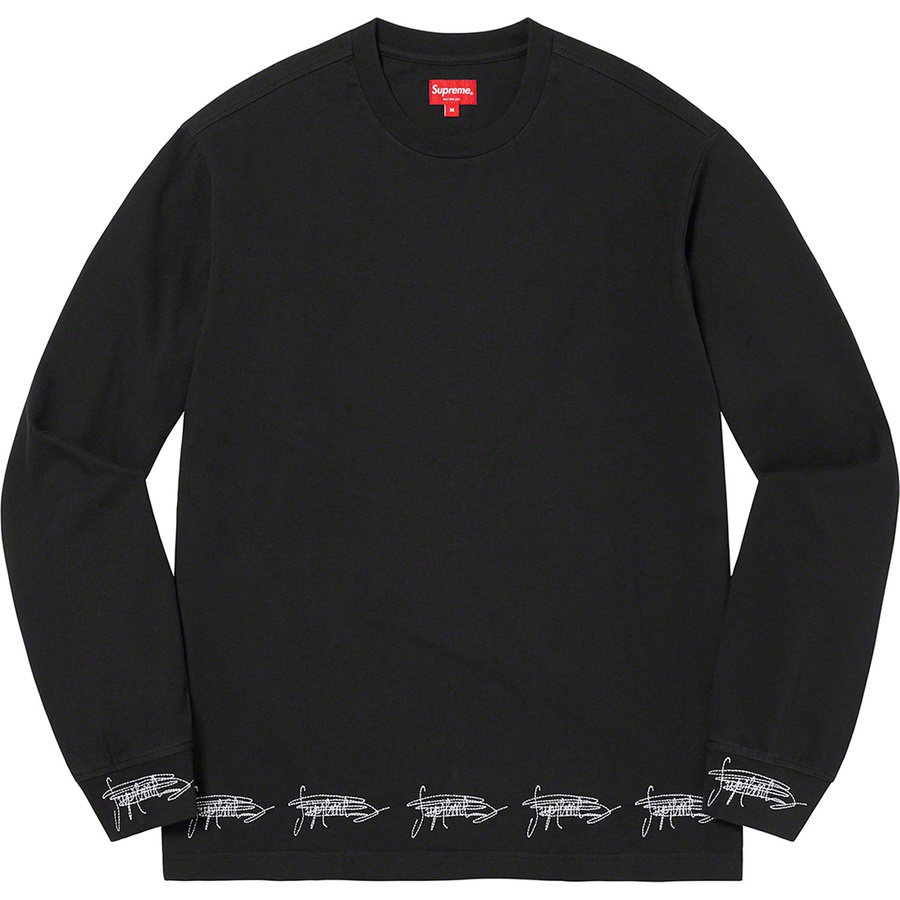 Supreme Signature L S Top (FW22) - Black - $88