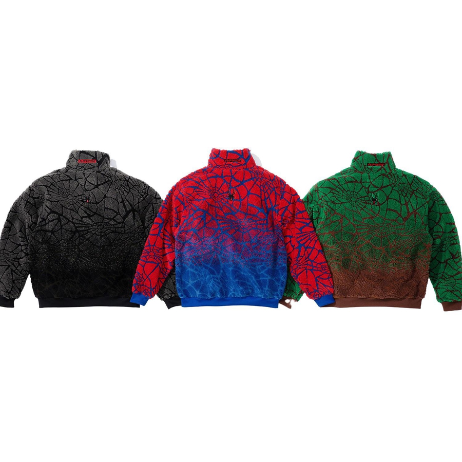 Supreme Supreme Spyder Web Polar Fleece Jacket (FW22) - $248