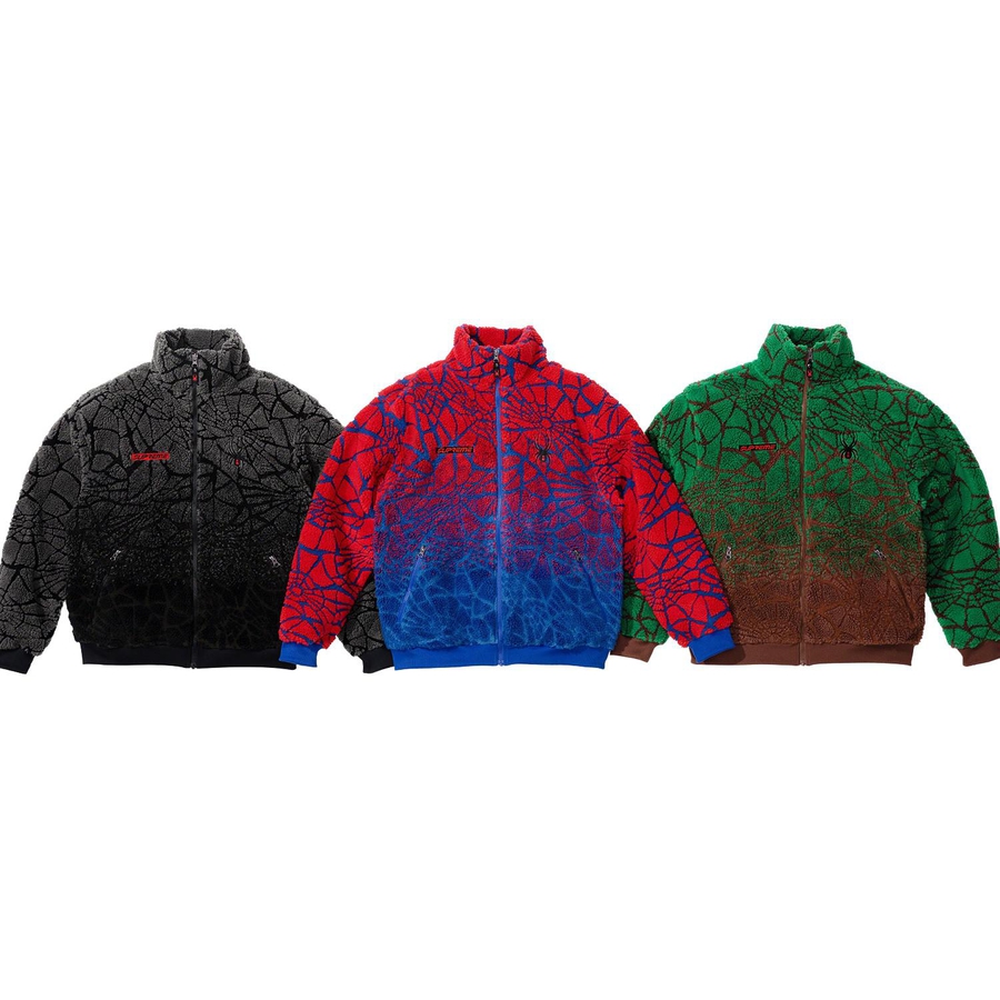 Supreme Supreme Spyder Web Polar Fleece Jacket releasing on Week 17 for fall winter 2022