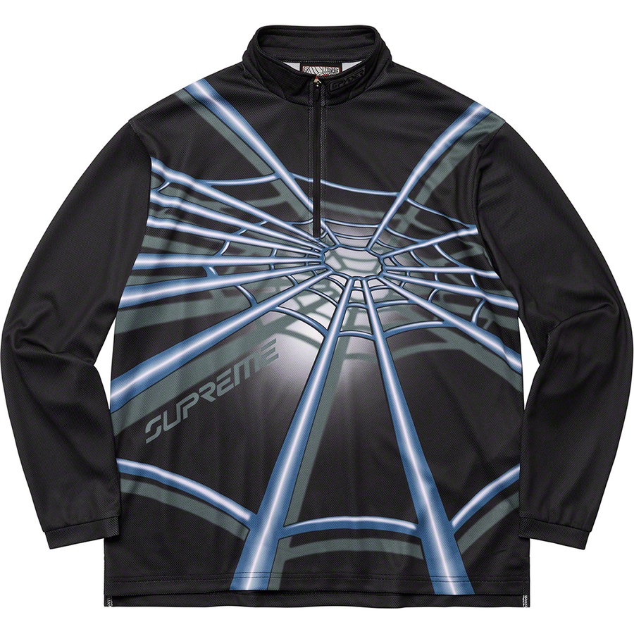 Supreme Supreme Spyder Web Half Zip Pullover (FW22) - Black - $128