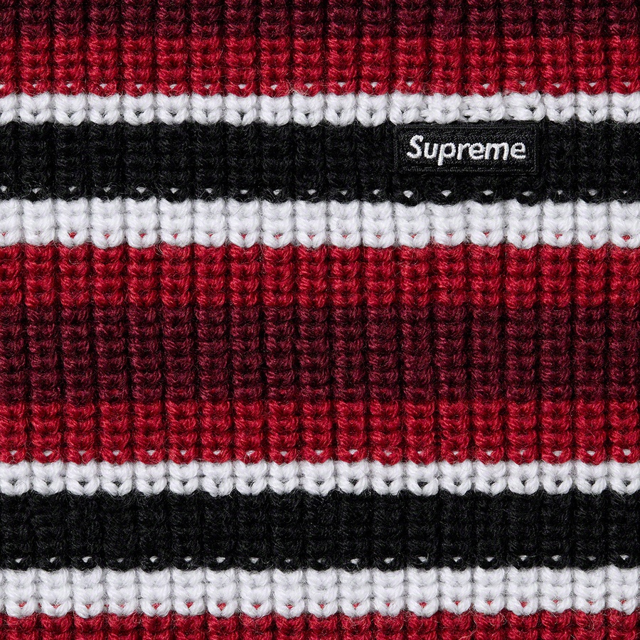 Supreme Small Box Balaclava Turtleneck Sweater (FW22) - Black Stripe - $148